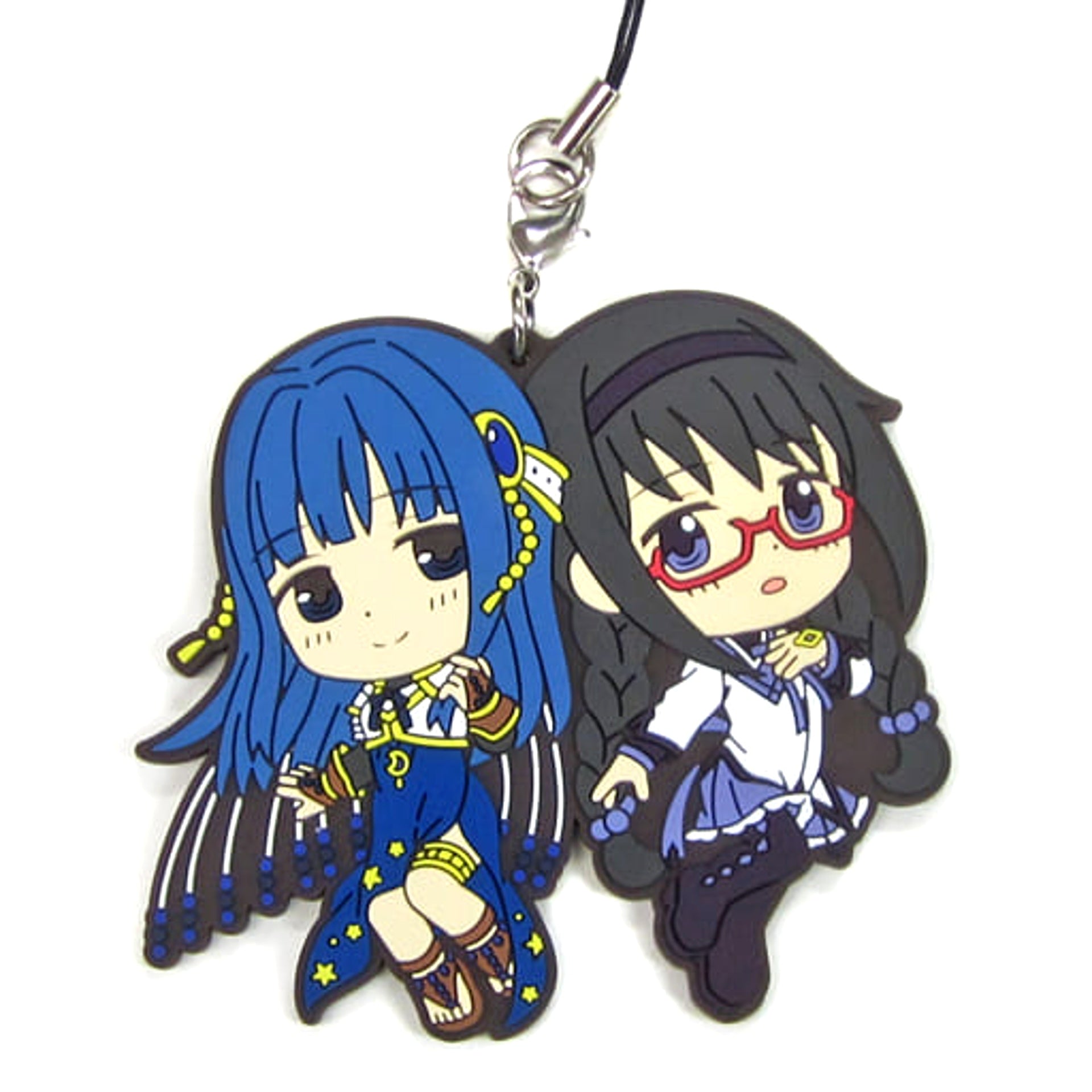 Magia Record: Puella Magi Madoka Magica Side Story Yachiyo Homura Ichiban Kuji Part 2 Rubber Charm Kyunchara Illustrations Prize G Keychains [USED]