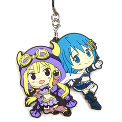Magia Record: Puella Magi Madoka Magica Side Story Felicia Sayaka Ichiban Kuji Part 2 Rubber Charm Kyunchara Illustrations Prize G Keychains [USED]