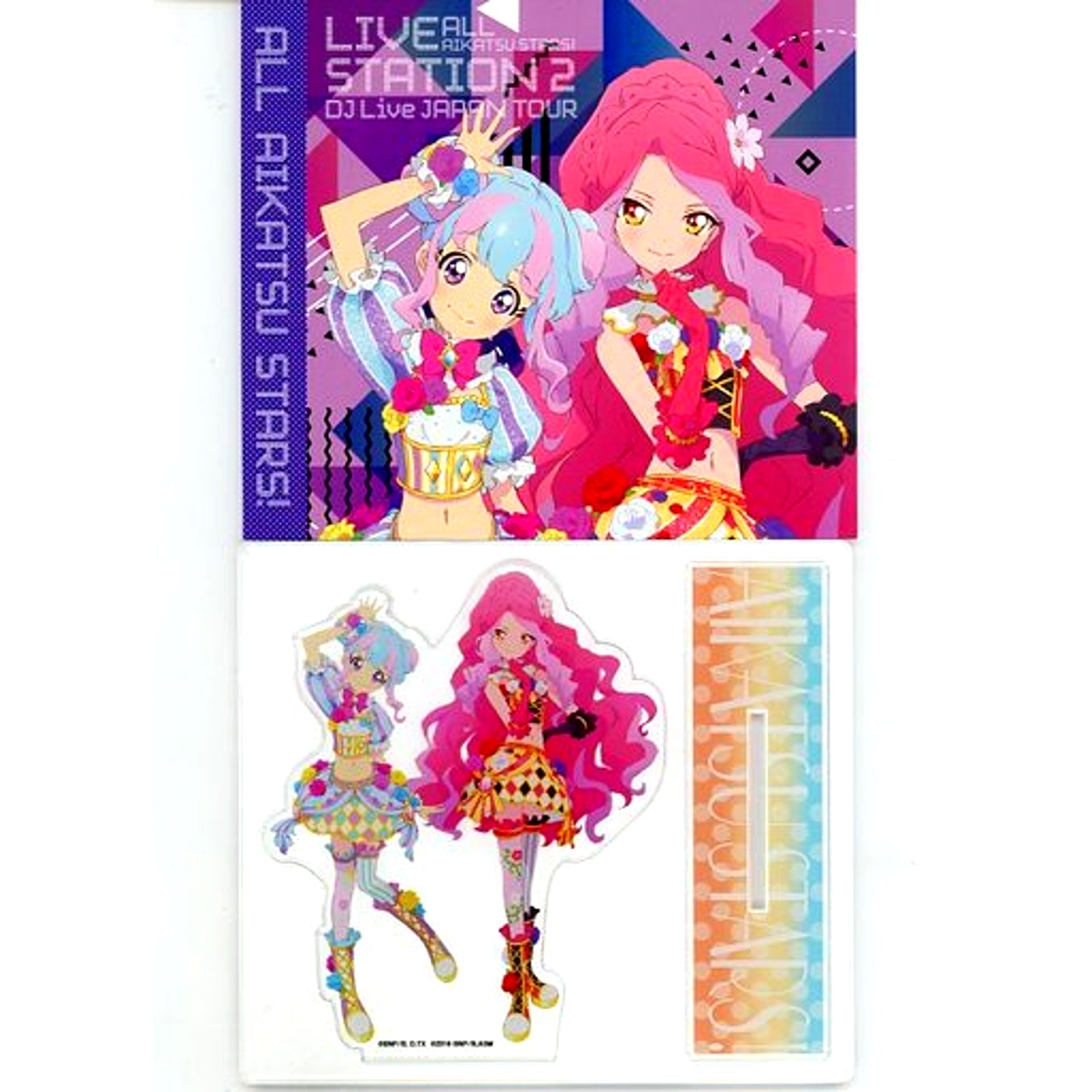 Venus Ark B. Aikatsu! x Anion Station ALL aikatsu stars! LIVE STATION 2 DJ LIVE JAPAN TOUR Acrylic Stand [USED]