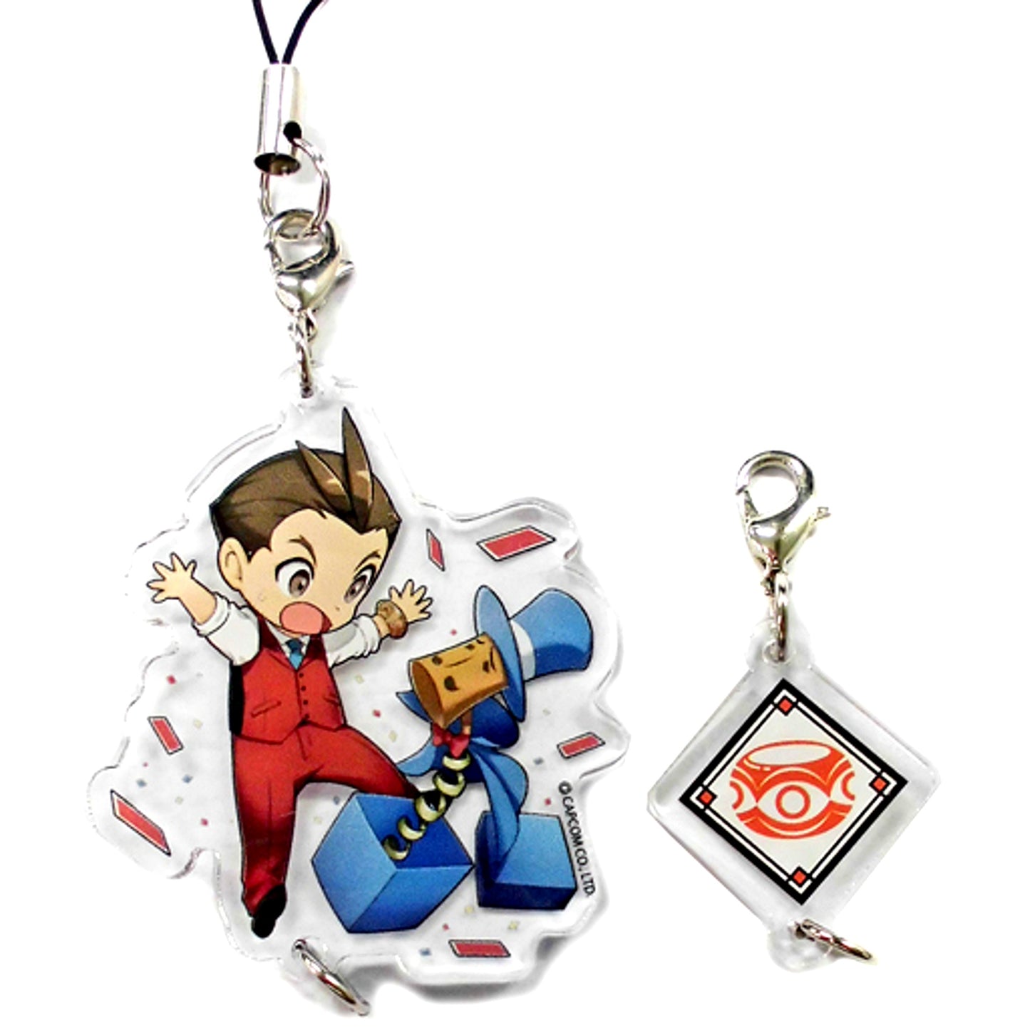 Apollo Justice Ace Attorney Trading Connecting Acrylic Charm Attraction Festa in Tokyo Tower Goods [USED]