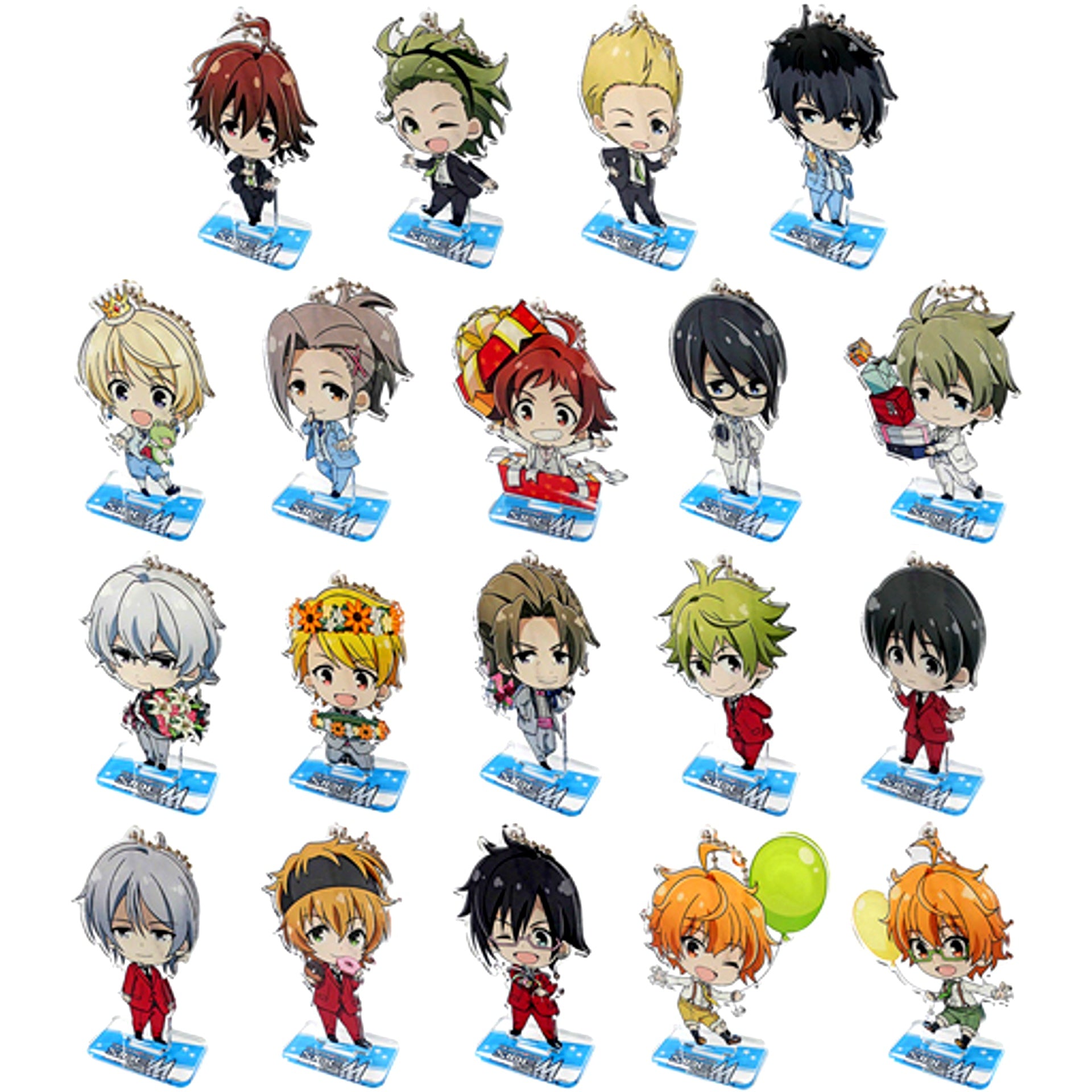 Set of 19 THE IDOLM@STER SideM Trading Big Acrylic Stand Animate Girls Festival 2017 [USED]