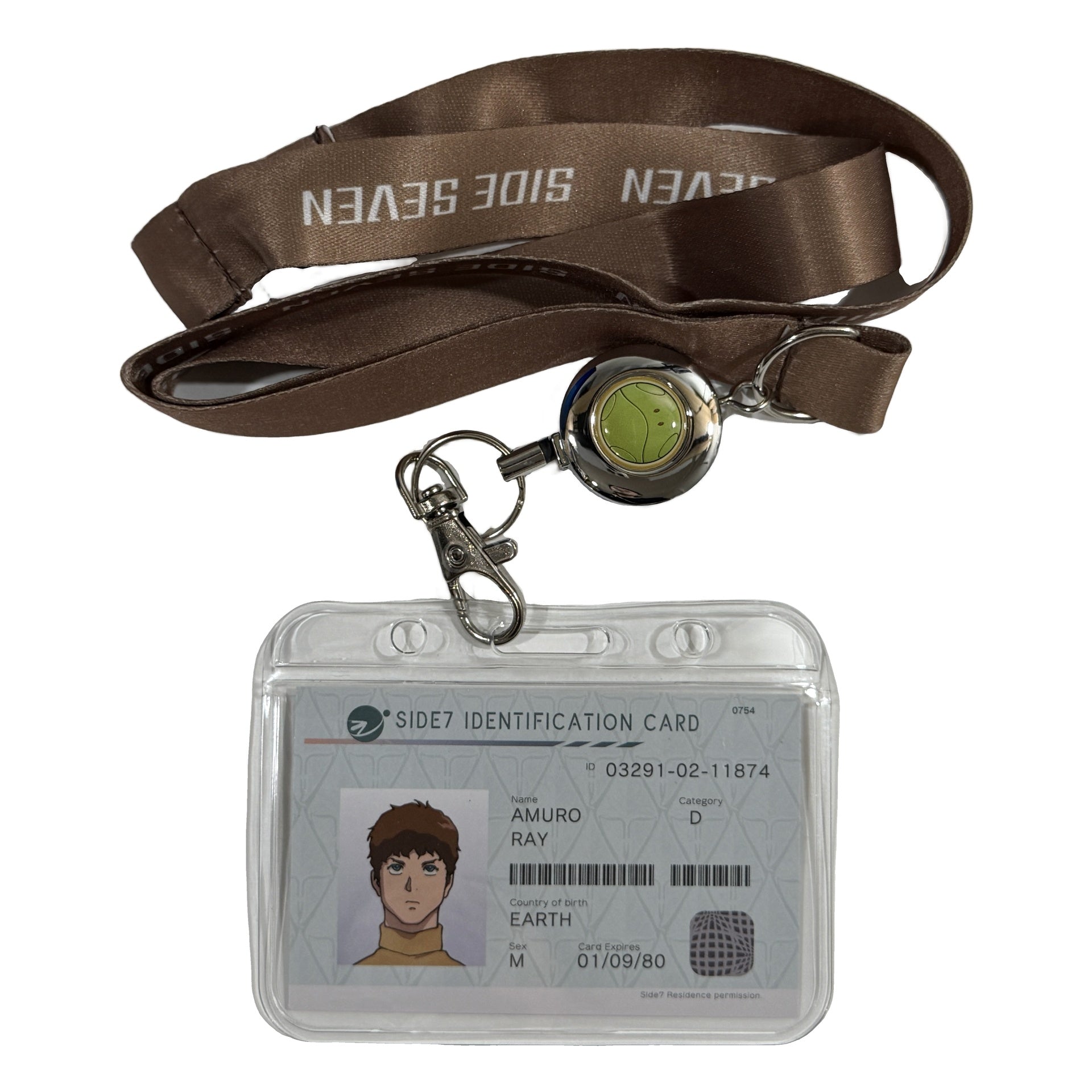 Amuro Ray Mobile Suit Gundam THE ORIGIN Rise of the Red Comet Theater Advance Ticket Part 2 Bonus ID Strap with Reel [USED]