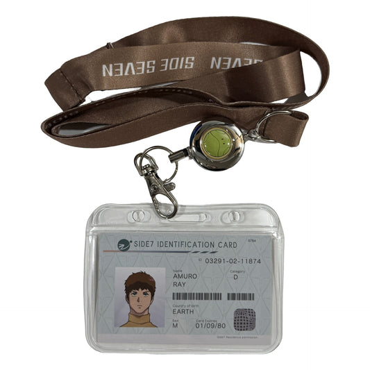 Amuro Ray Mobile Suit Gundam THE ORIGIN Rise of the Red Comet Theater Advance Ticket Part 2 Bonus ID Strap with Reel [USED]