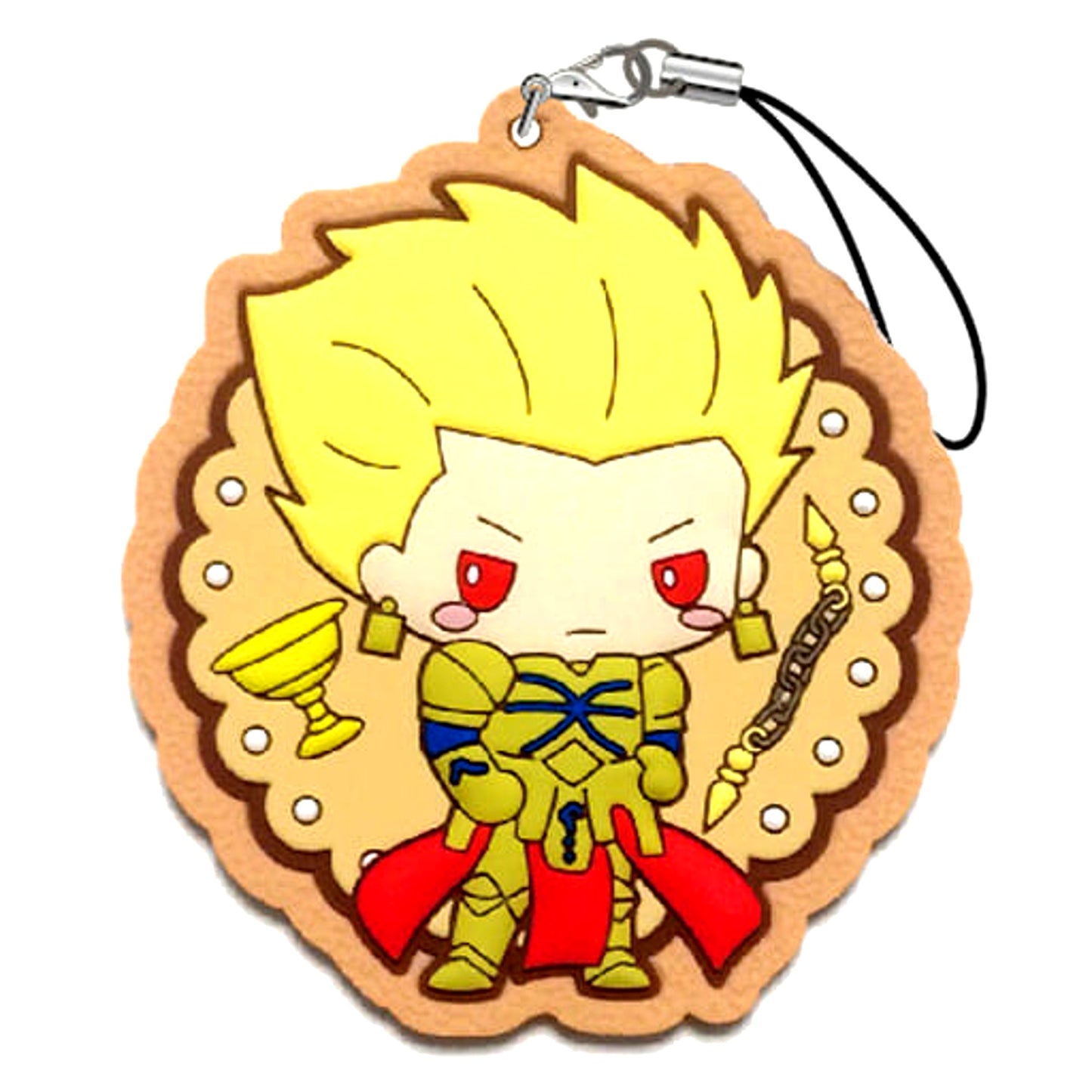 Fate/Grand Order Gilgamesh Sanrio Icing Cookie Rubber Strap [USED]