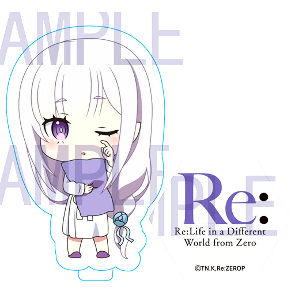 Goodnight Emilia Re:ZERO -Starting Life in Another World- Hotel Collabo Acrylic Stand [USED]