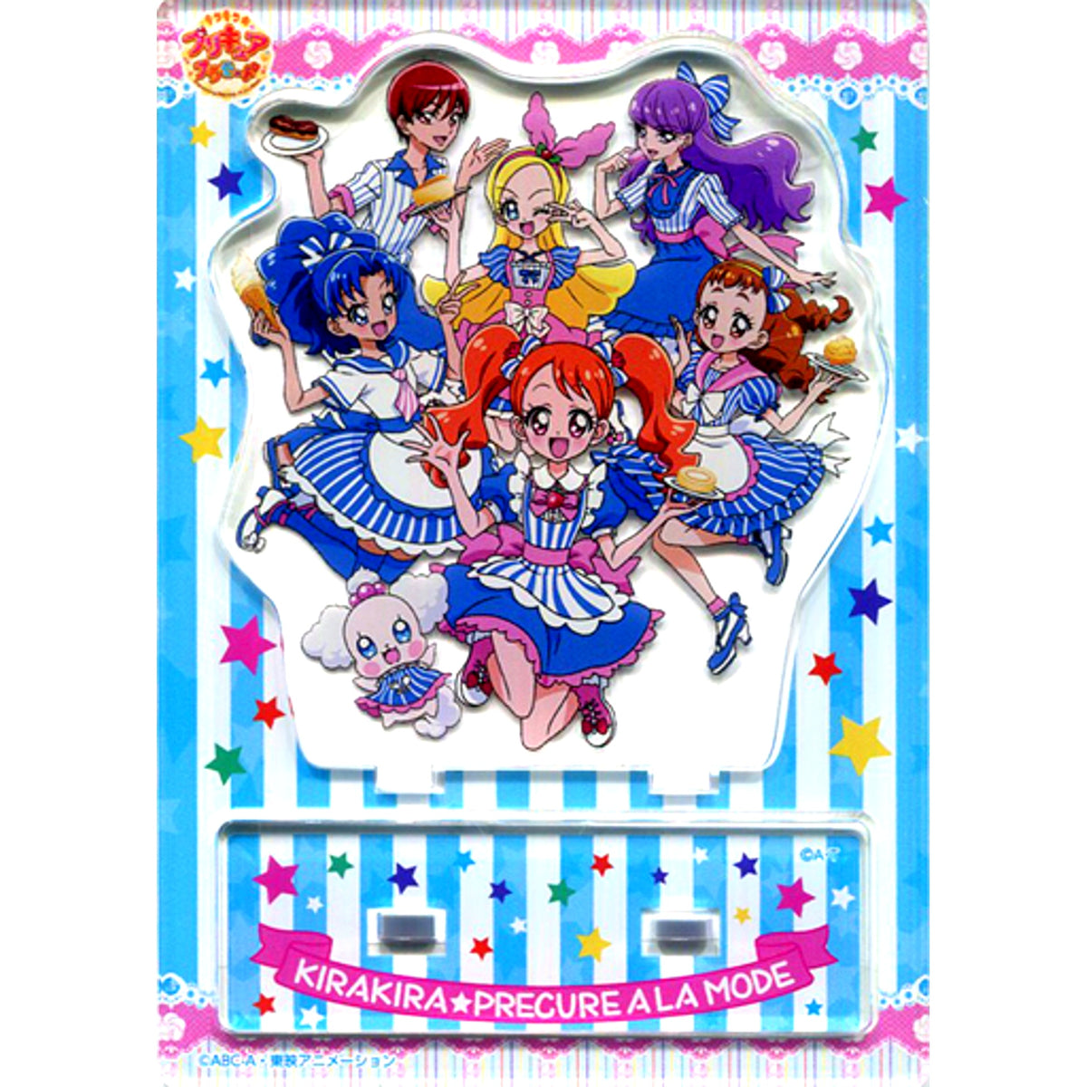 Group Acrylic Stand Kirakira Pretty Cure a la Mode Loppi Limited [USED]