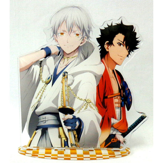 Tsurumaru Kuninaga, Mutsunokami Yoshiyuki Original Acrylic Stand Katsugeki Touken Ranbu PASH! July 2017 Application Bonus [USED]