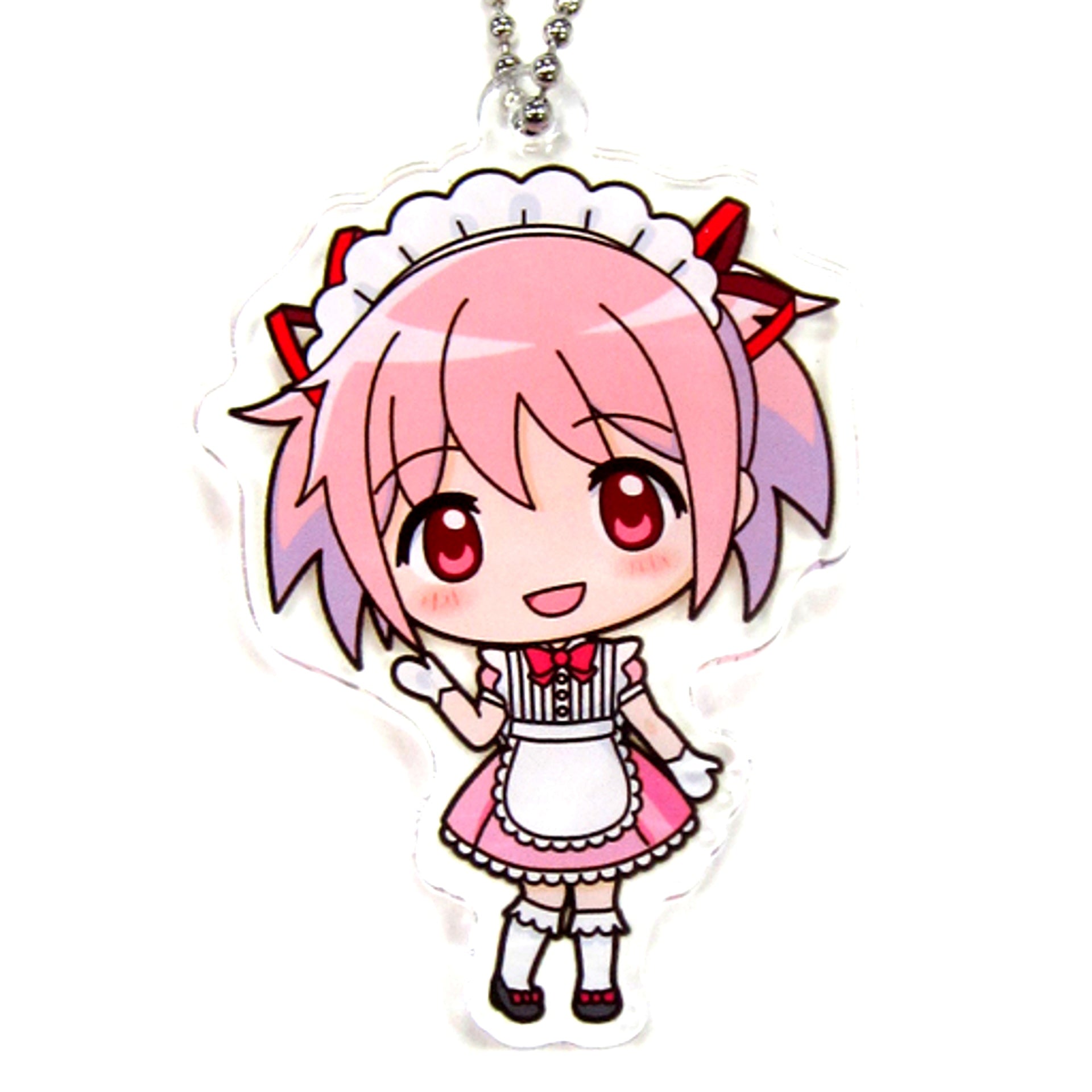 Madoka Kaname Sega Collab Cafe Magia Record Puella Magi Madoka Magica Side Story Deformed Acrylic Charm A [USED]