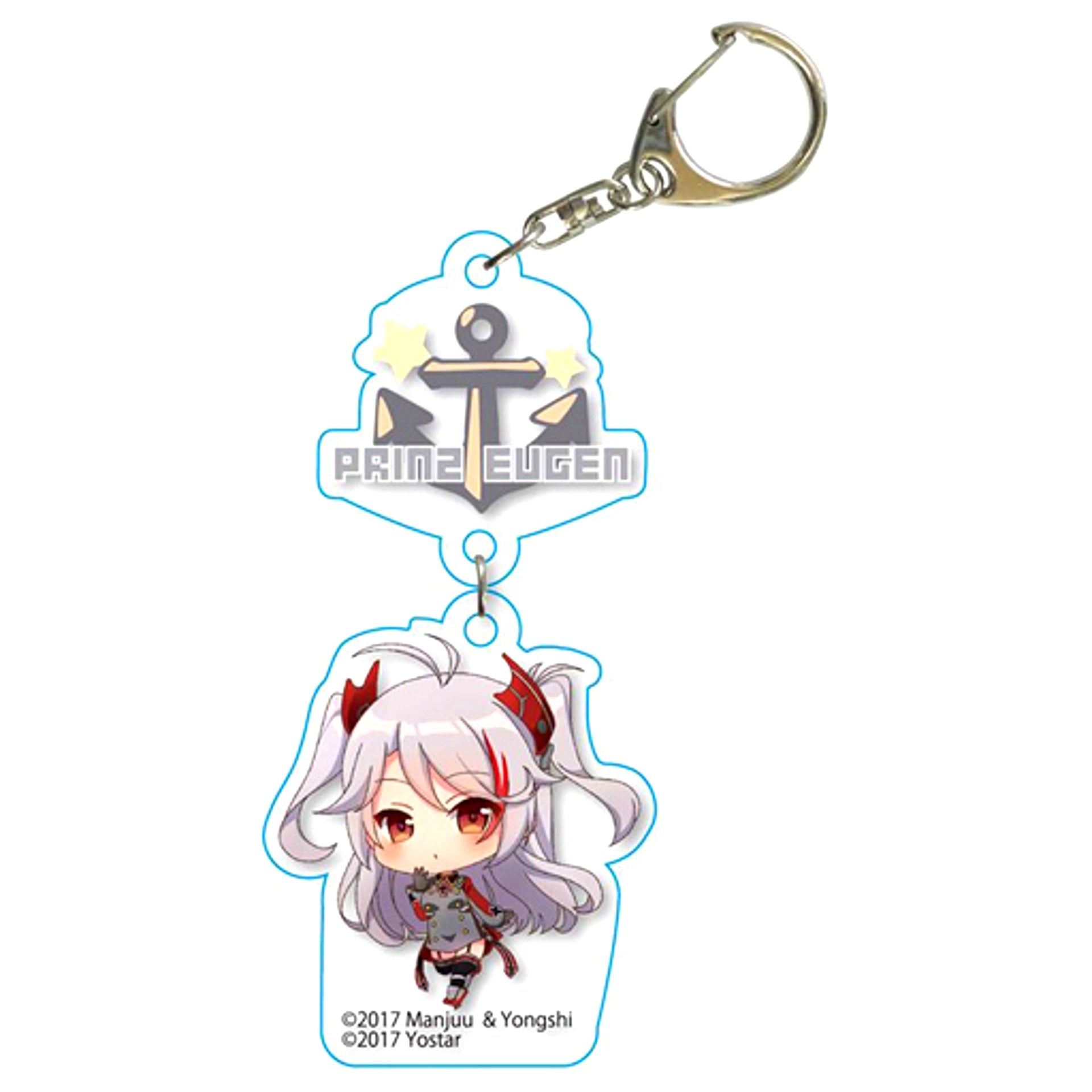 Prinz Eugen Azur Lane Tekutoko 2-Charm Keychain [USED]