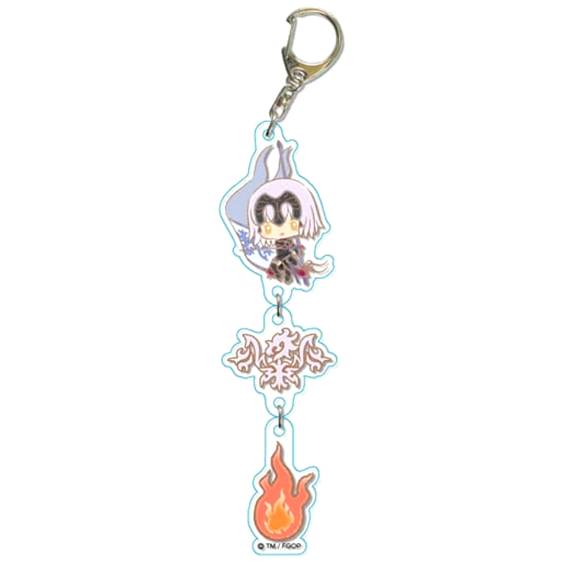 Fate/Grand Order Jeanne d'Arc Alter Sanrio Design Triple Keychain [USED]