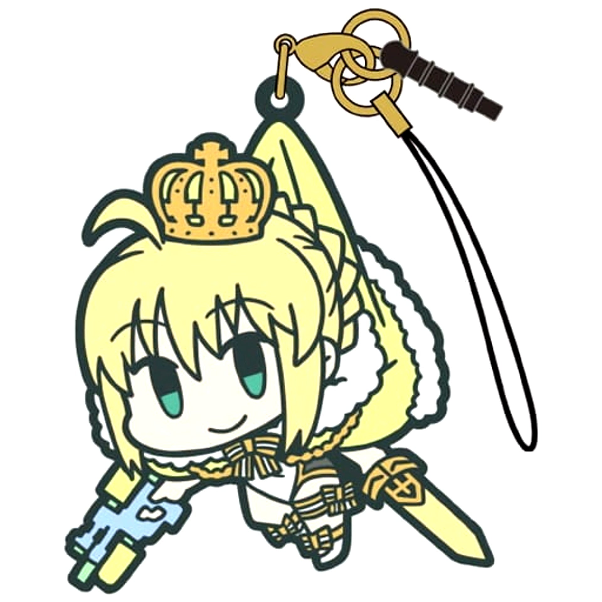 Fate/Grand Order Artoria Pendragon Archer Tsumamare Strap [USED]