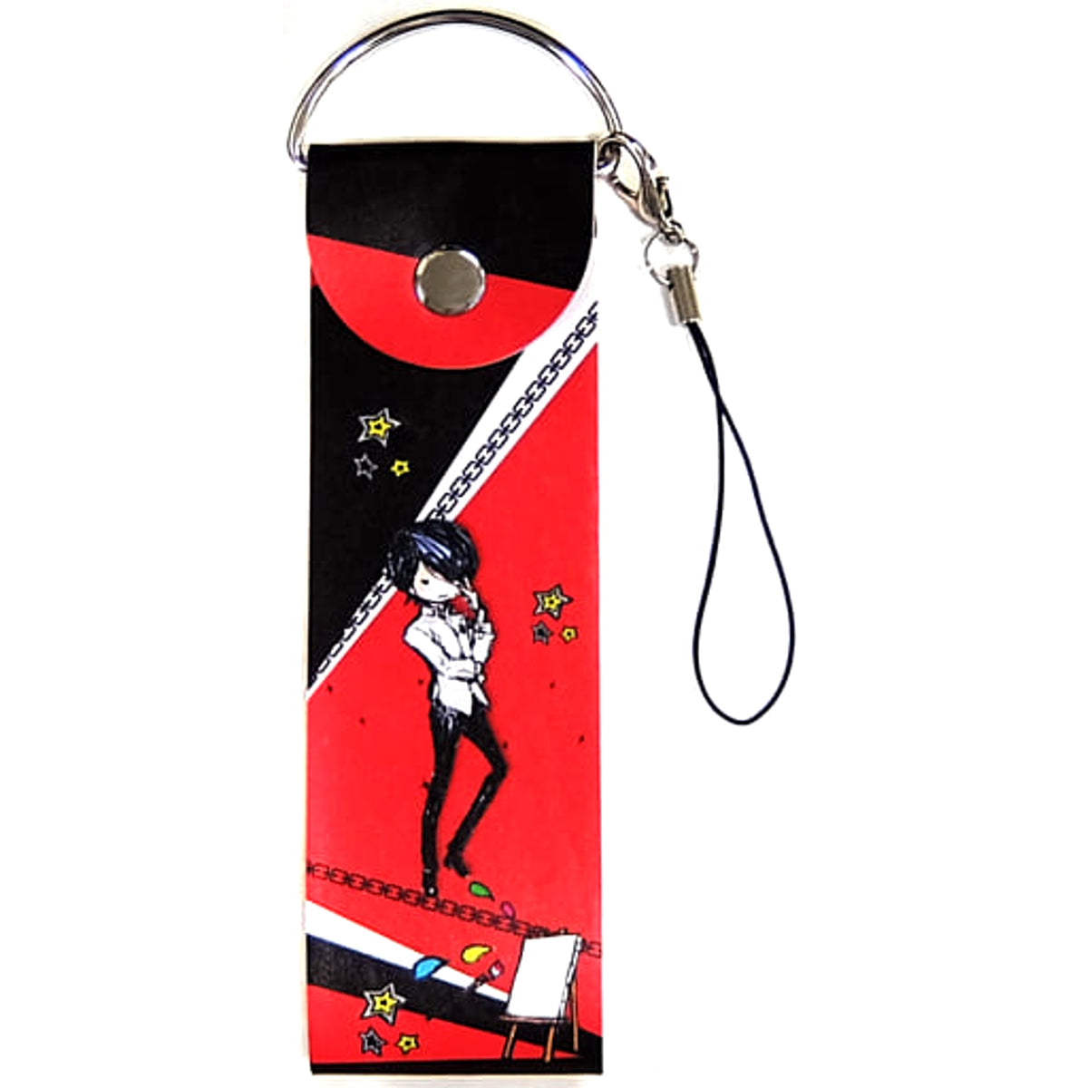 Persona 5 Yusuke Kitagawa Graph Art Design Big Leather Strap Keychains [USED]