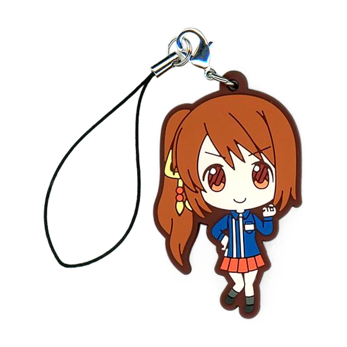 Tsuruno Yui Magia Record Puella Magi Madoka Magica Side Story Rubber Charm LAWSON Limited Key Chain [USED]
