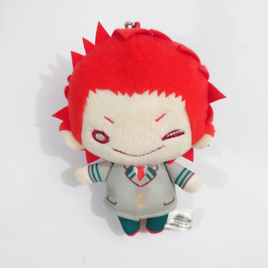 My Hero Academia Eijirou Kirishima Uniform Nitotan Plush Toy with Ball Chain Jump Festa 2018 Limited Keychains [USED]