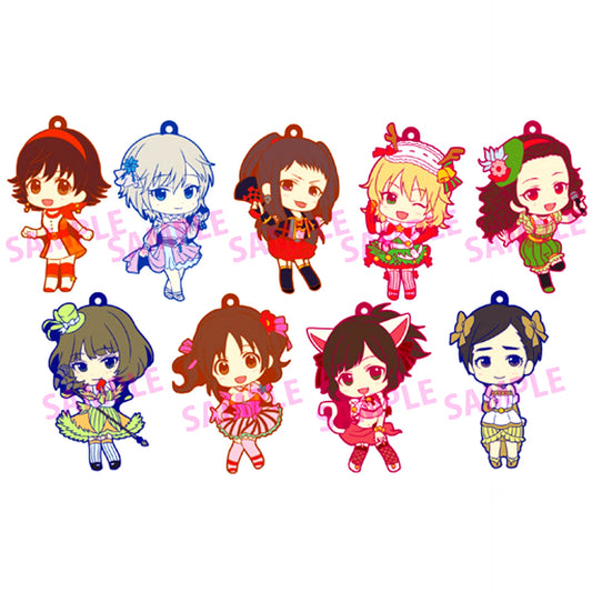 Set of 9 The Idolmaster Cinderella Girls Vol.2 Toy's Works Niitengomu Rubber Strap [USED]