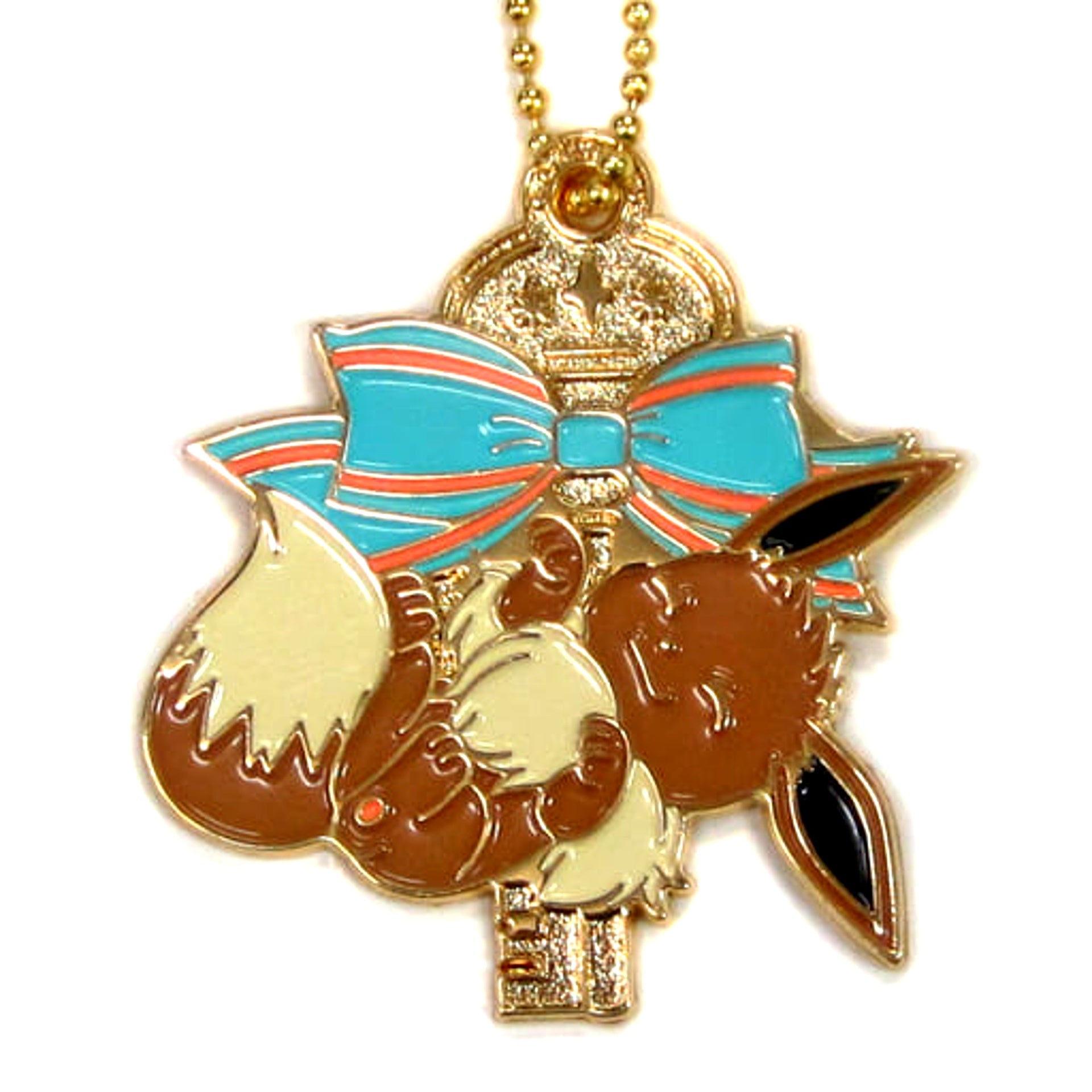 Eevee Pokemon Ichiban Kuji Eievui & Antique Antique Motif Charm Prize G [USED]