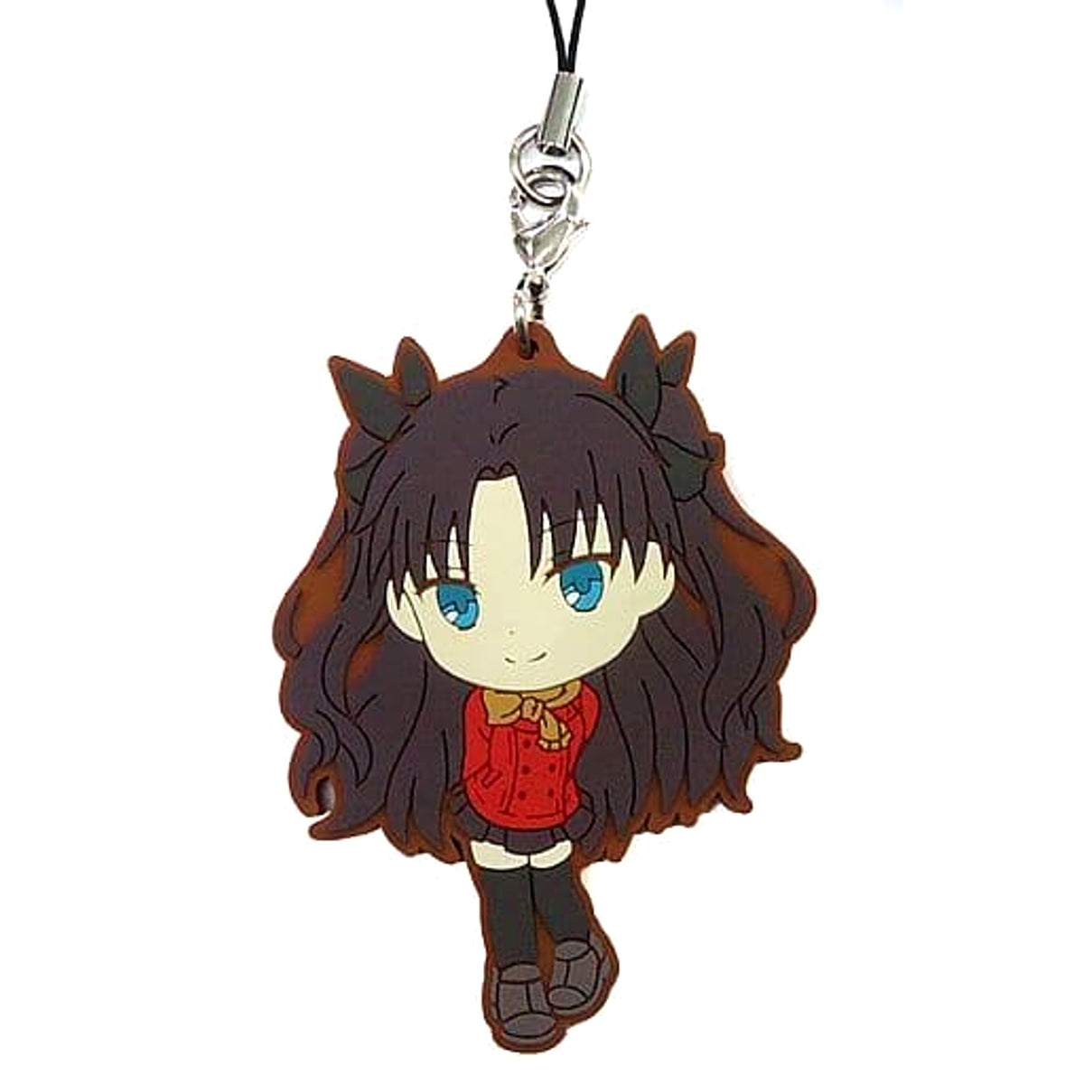 Fate/stay night: Heaven's Feel Rin Tohsaka Ichiban Kuji Part2 Rubber Charm Kyunchara Illustrations Prize K Keychains [USED]