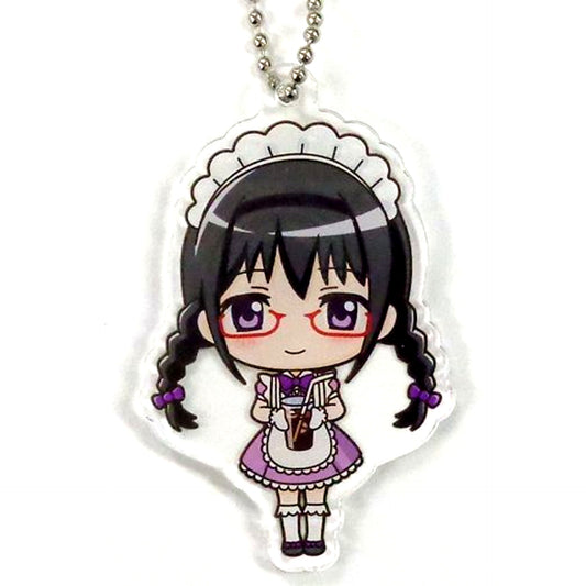 Homura Akemi Sega Collabo Cafe Magia Record Puella Magi Madoka Magica Side Story Deformed Acrylic Charm B [USED]