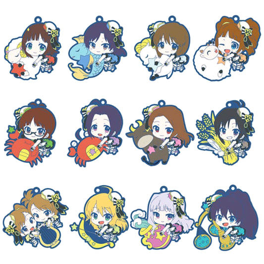 Haruka Amami & Others THE IDOLM@STER: Stella Stage All 12 Types Set Pitacolle Rubber Charm [USED]