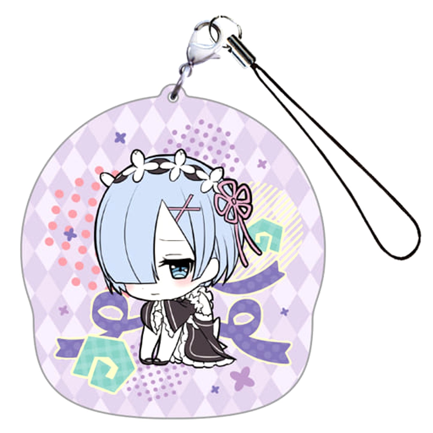 Re:ZERO -Starting Life in Another World- Sitting Hugging Knees Rem ga Ippai Acrylic Strap Vol.2 Acrylic Item [USED]