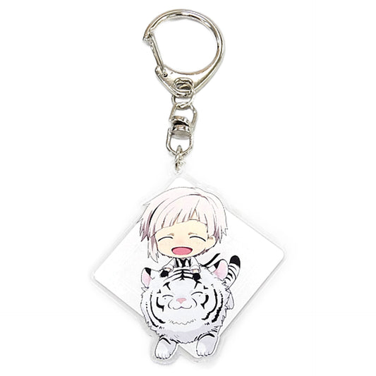 Atsushi Nakajima Bungo Stray Dogs Original Acrylic Keychain Collaboration Project: Toubu Dobutsu Koen ni Busou Tanteisha ga Sennyu Limited [USED]