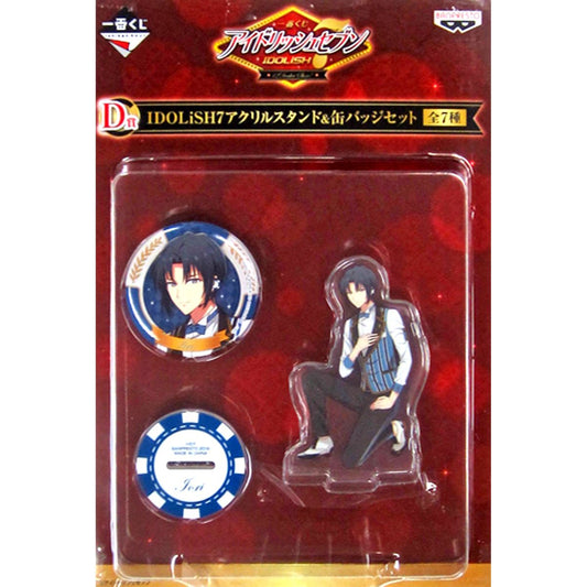 Iori Izumi IDOLiSH7 Ichiban Kuji 12Dealer Show! Acrylic Stand & Can Badge Set Prize D [USED]