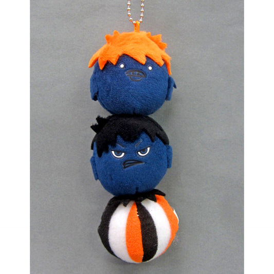 Karasuno High School Haikyu!! Karasuno High School VS Shiratorizawa Academy Mascot Keychain [USED]