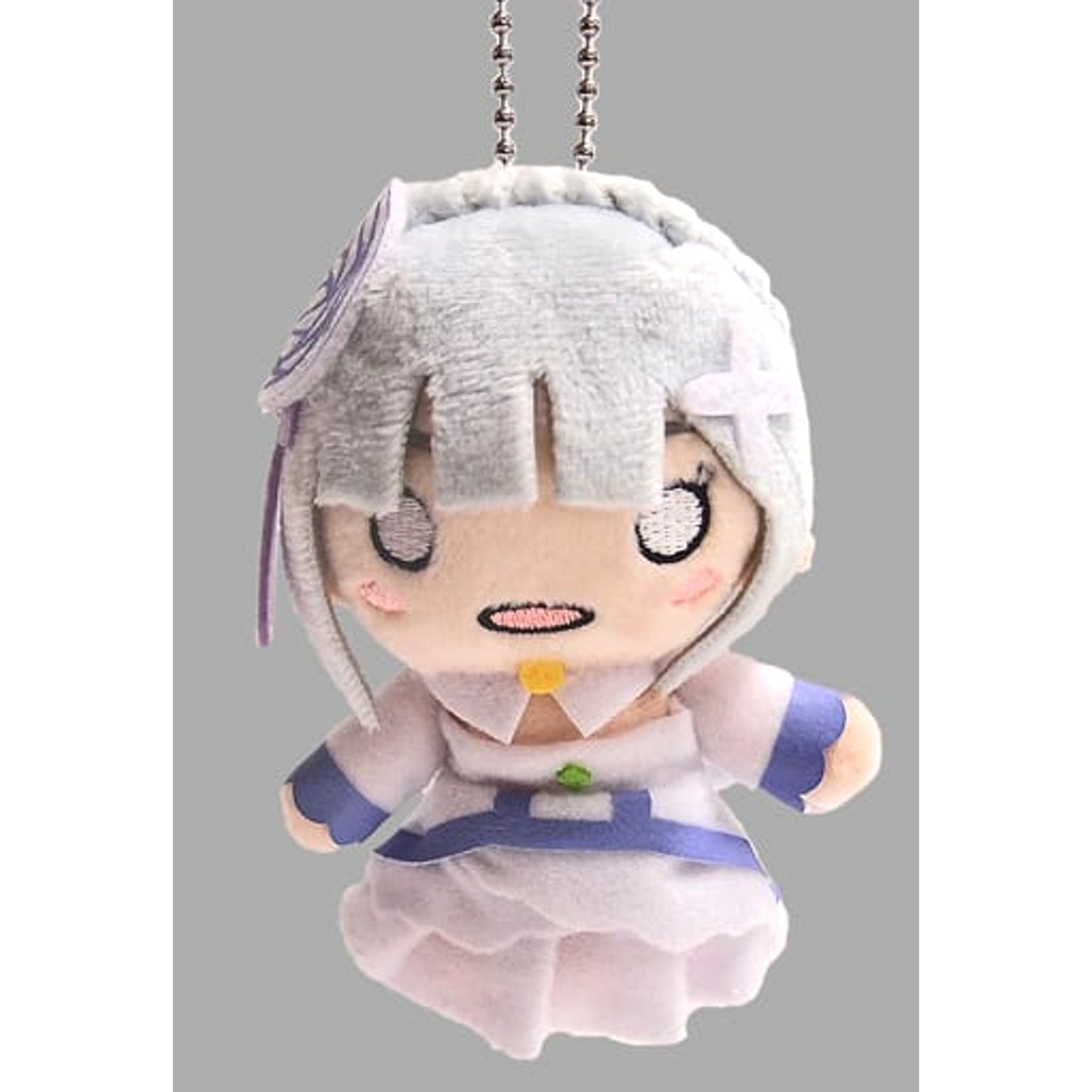 Re:ZERO -Starting Life in Another World- Emilia Finger Puppet Keychain Mascot Keychains [USED]