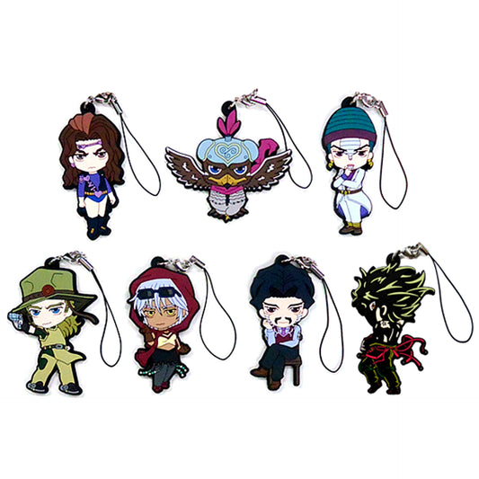 Set of 6 BOX Bonus Item Jojos Bizarre Adventure Part 3 Stardust Crusaders AnimeJapan 2018 Rubber Strap Collection Vol.3 [USED]
