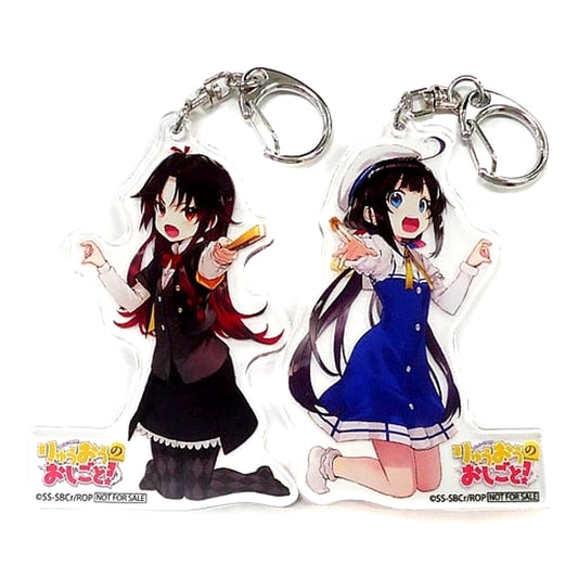 The Ryuo's Work is Never Done! Hinatsuru Ai Ai Yashajin Original Illustration Style Set of 2 Acrylic Keychain animate Limited Bonus for Purchasing the Complete Blu-ray Set Keychains [USED]