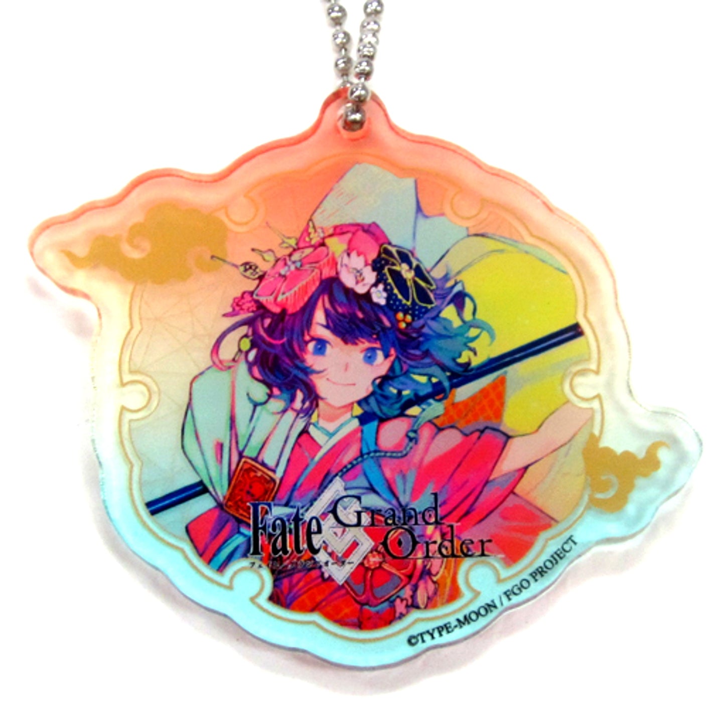 Foreigner Hokusai Katsushika Fate/Grand Order Acrylic Keychain Edo Matsuri Coloring the Waterside [USED]