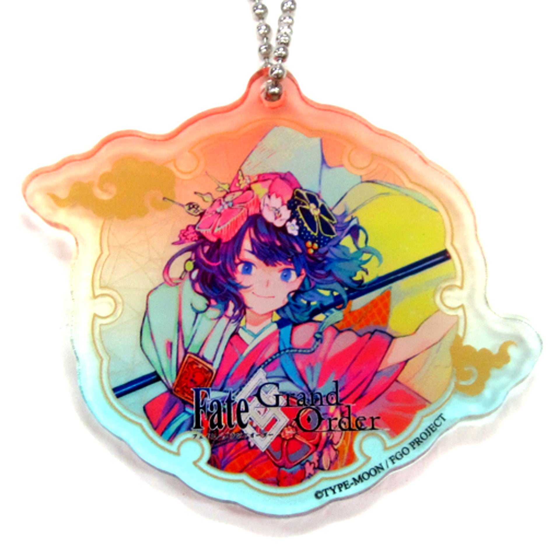 Foreigner Hokusai Katsushika Fate/Grand Order Acrylic Keychain Edo Matsuri Coloring the Waterside [USED]