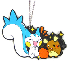 Pokemon Research Dedenne Pachirisu Ichiban Kuji Big Friendly Rubber Keychain Dedenne Dedenne Prize C Keychains [USED]