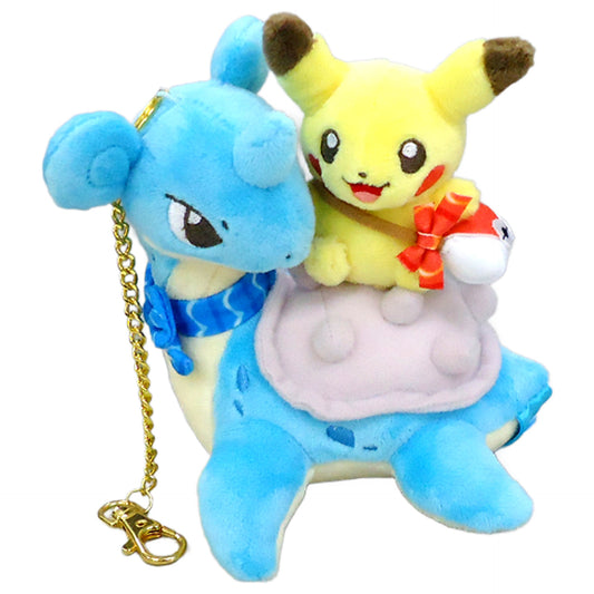 Pikachu Lapras Pokemon Mascot Riding on Lapras Pokemon Center Limited Mascot [USED]