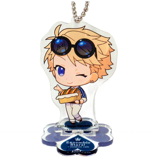Ensemble Stars! Arashi Narukami Trading Acrylic Stand Keychain Yumenosaki Picnic Ver. Group B animate cafe Limited Keychains [USED]