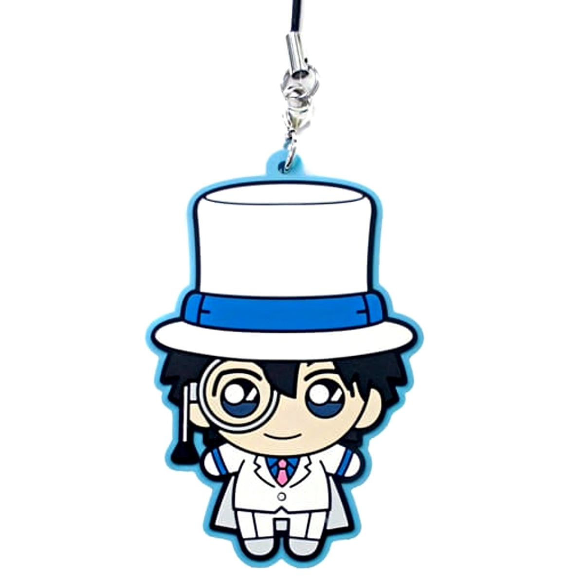 Detective Conan Kid the Phantom Thief Sega Lucky Kuji Zero Collection Plush Rubber Strap Fourth Prize [USED]