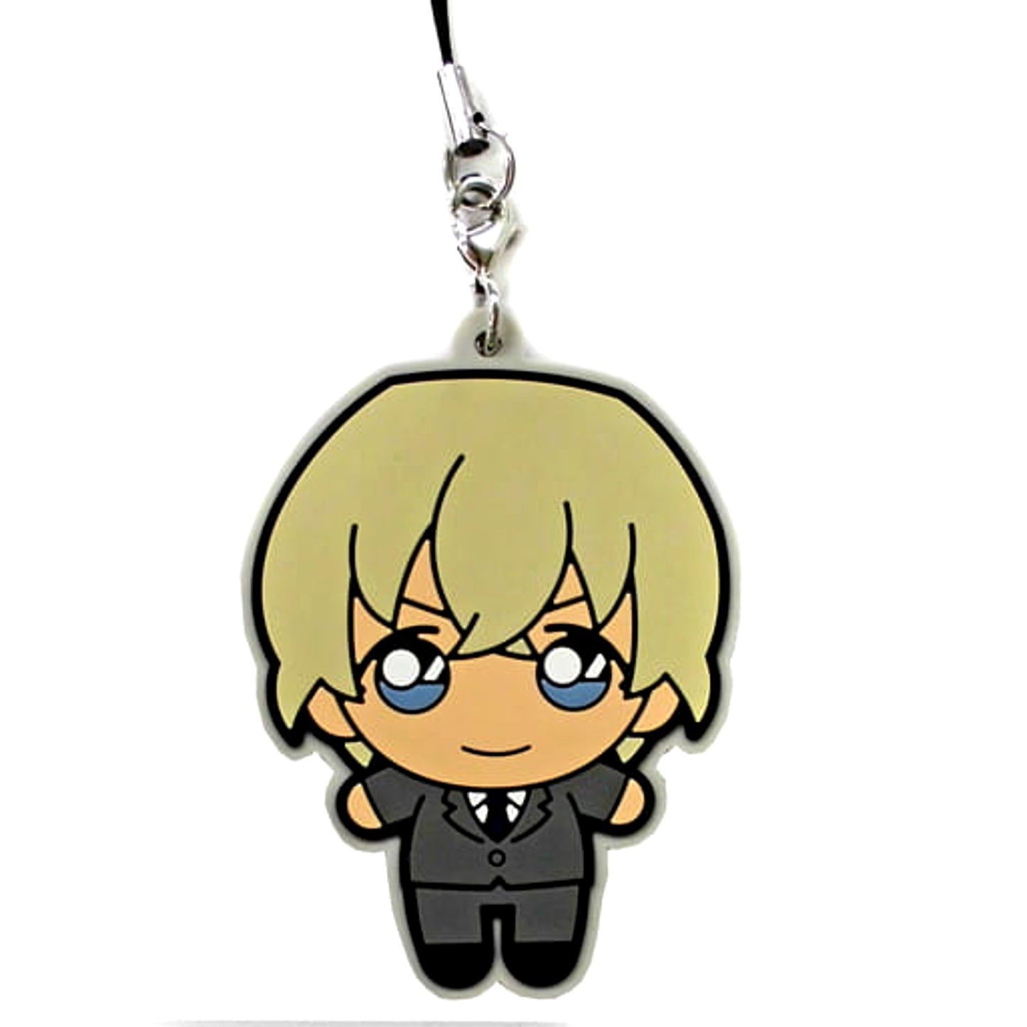 Detective Conan Rei Furuya Secret Sega Lucky Kuji Zero Collection Plush Rubber Strap Fourth Prize [USED]