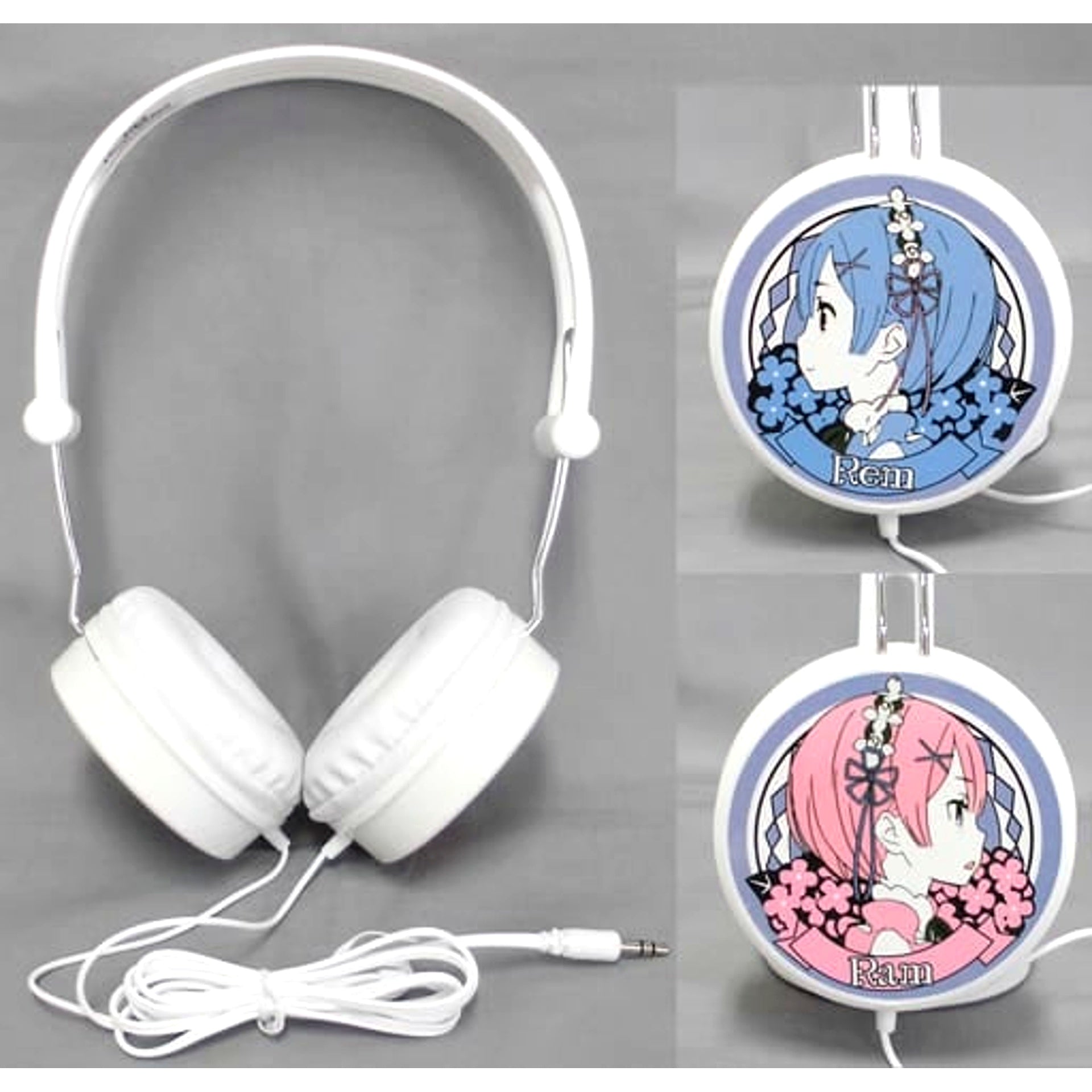 Re:ZERO -Starting Life in Another World- White Headphones [USED]