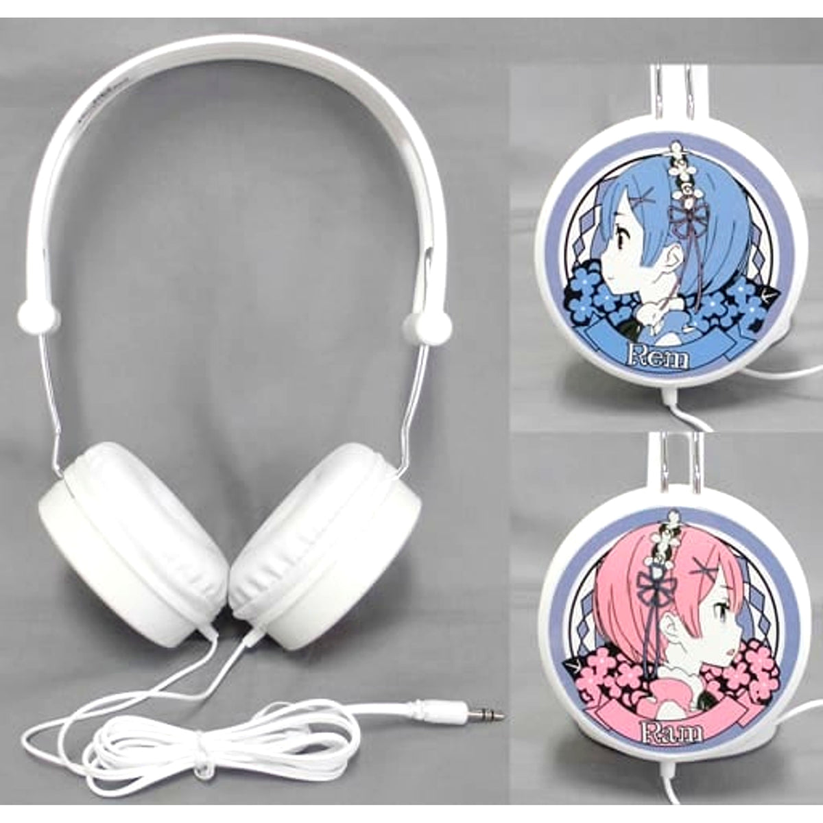 Re:ZERO -Starting Life in Another World- White Headphones [USED]