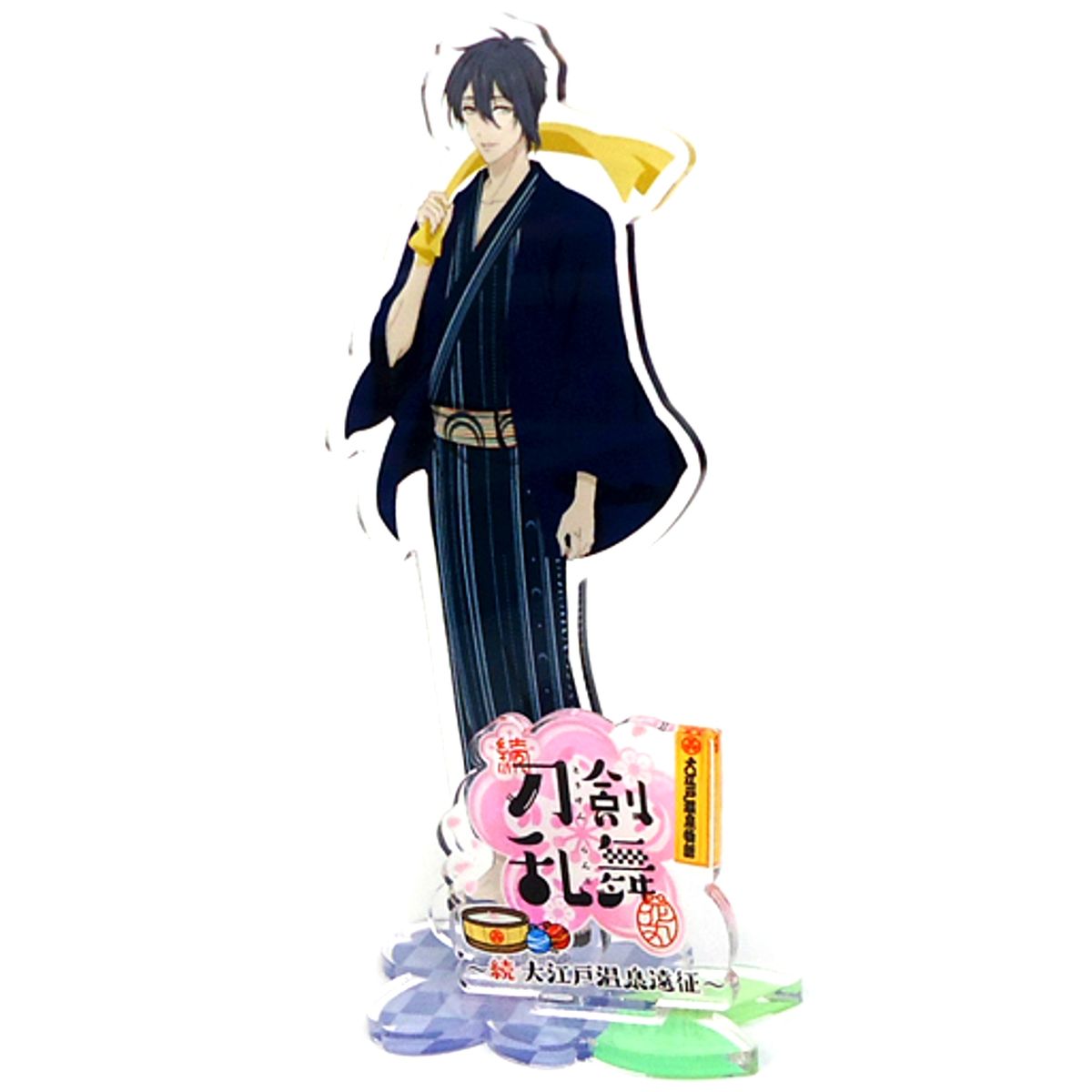 Mikazuki Munechika Acrylic Stand Zoku Touken Ranbu Hanamaru x Oedo Onsen Monogatari Zoku Oedo Onsen Expedition [USED]