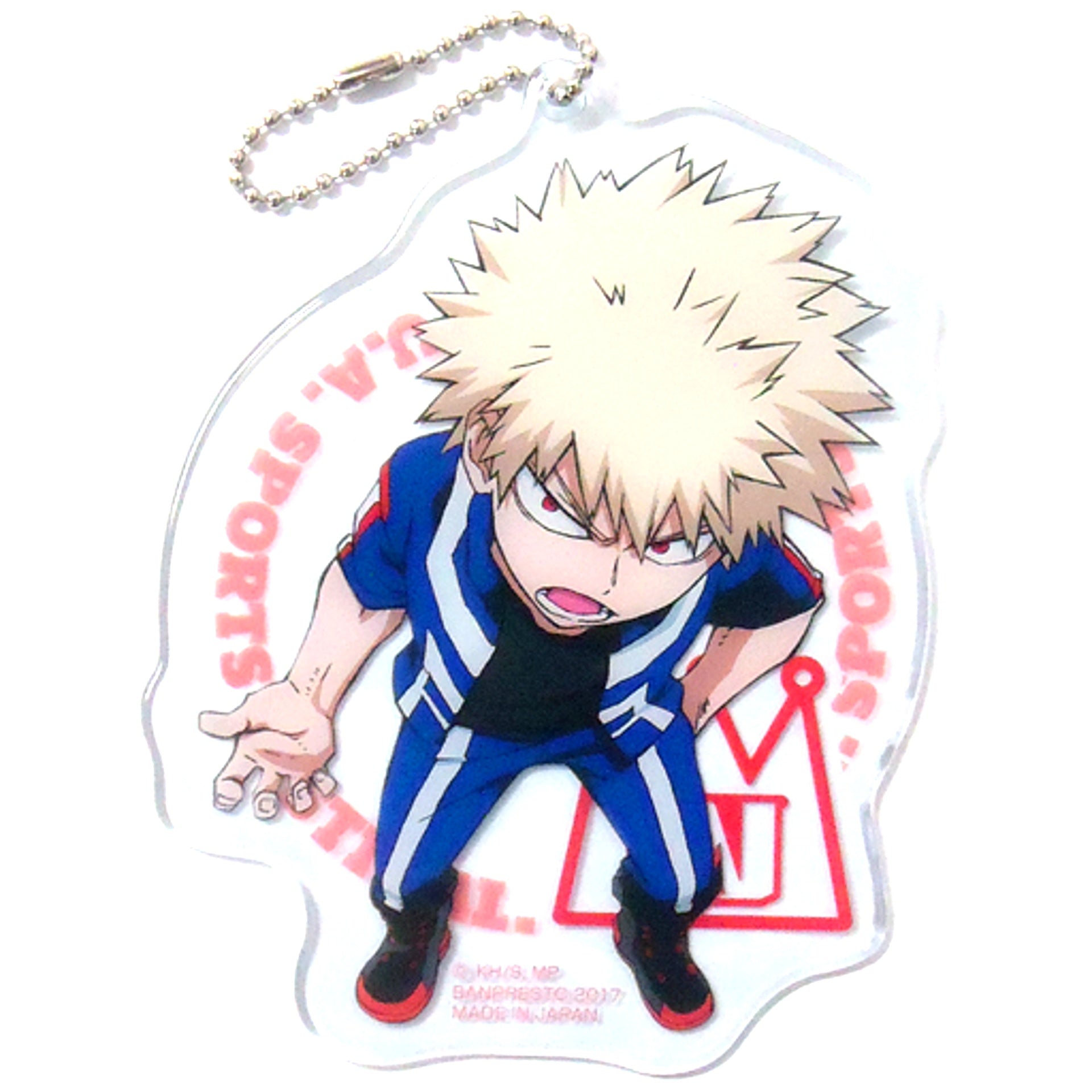 Katsuki Bakugo Ichiban Cafe My Hero Academia Win Through! U.A. Sports Festival!! Die-cut Clear Tag [USED]