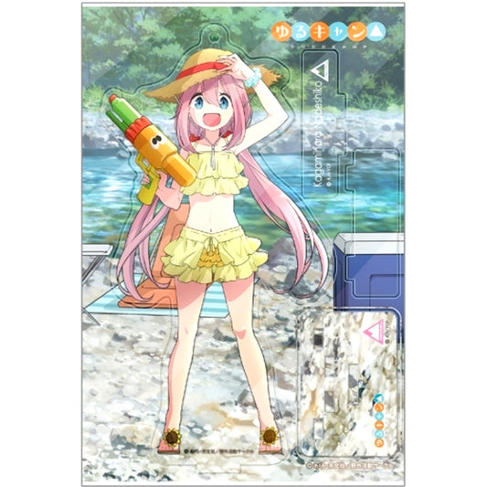 Nadeshiko Kagamihara Natsu Camp Ver. Yuru Camp Illustration Acrylic Stand [USED]