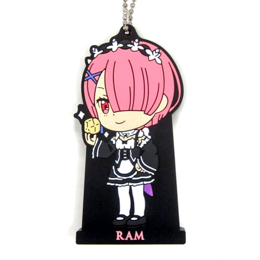 Re:ZERO -Starting Life in Another World- Ram Ichiban Kuji Always with You Rubber Mascot Prize D Keychains [USED]