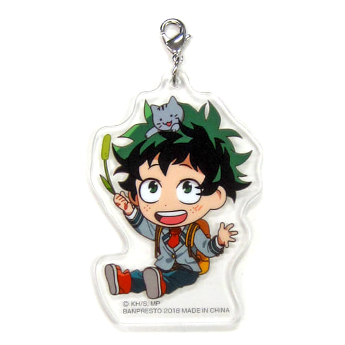 My Hero Academia Izuku Midoriya Ichiban Kuji A Break with The Cat Acrylic Charms Kyunchara Illustrations Prize D Charm [USED]