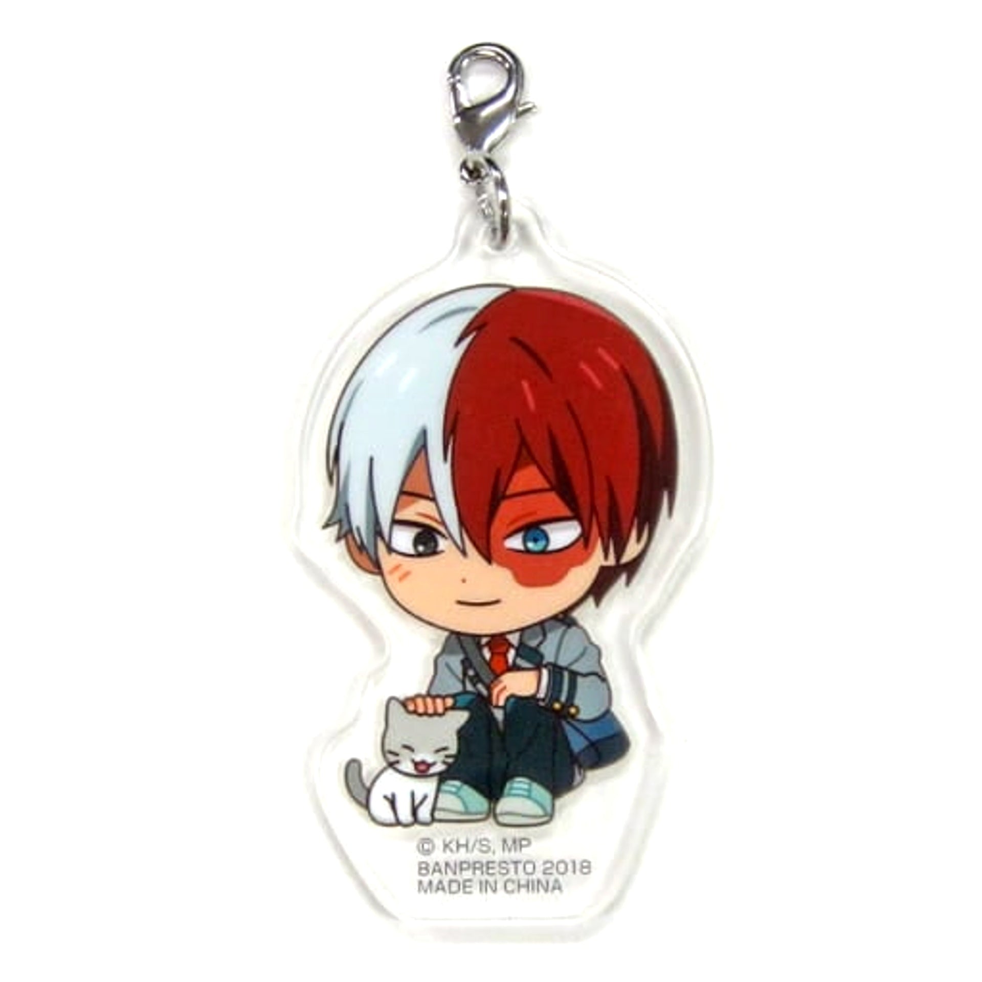 My Hero Academia Shoto Todoroki Ichiban Kuji A Break with The Cat Acrylic Charms Kyunchara Illustrations Prize D [USED]