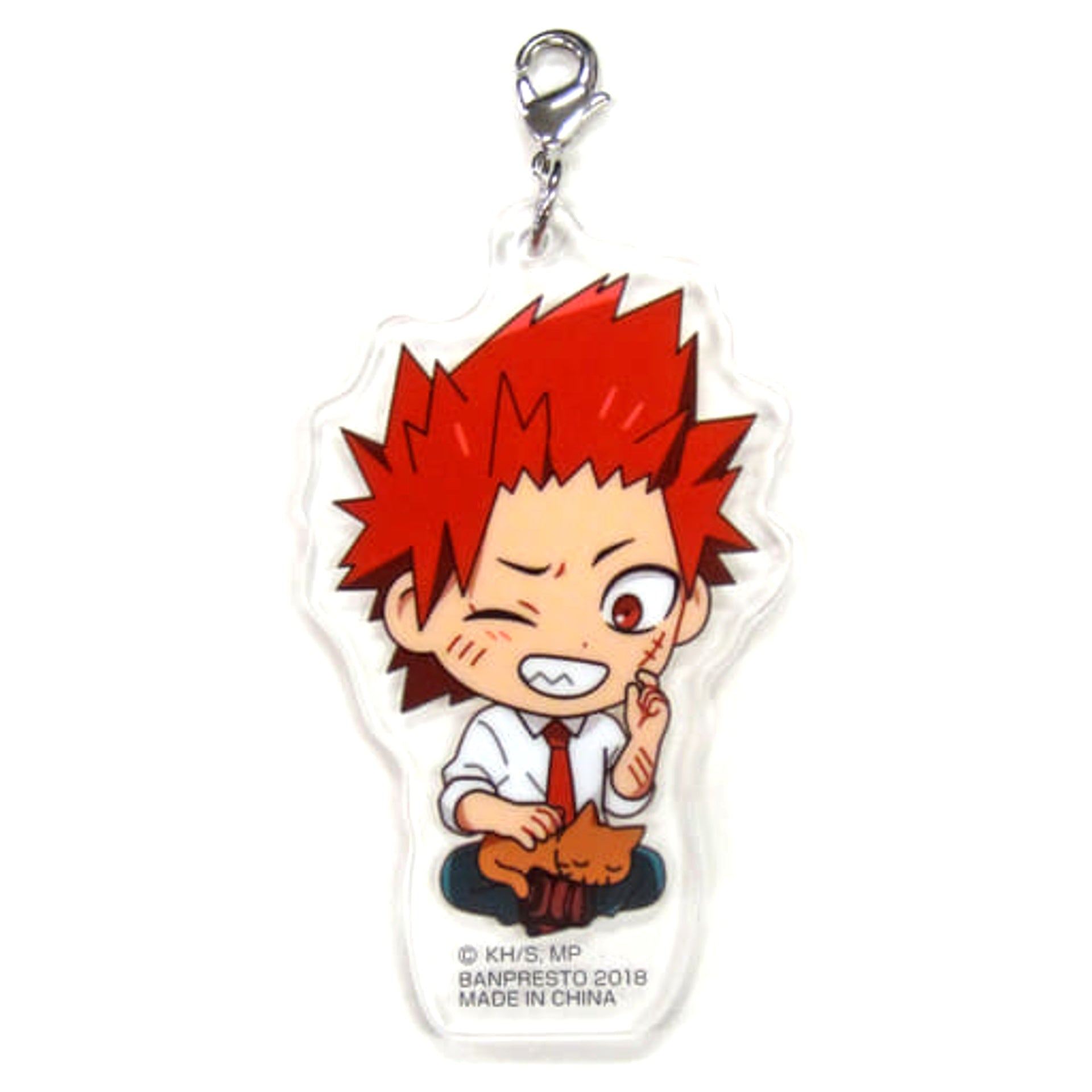 My Hero Academia Eijirou Kirishima Ichiban Kuji A Break with The Cat Acrylic Charms Kyunchara Illustrations Prize D Charm [USED]