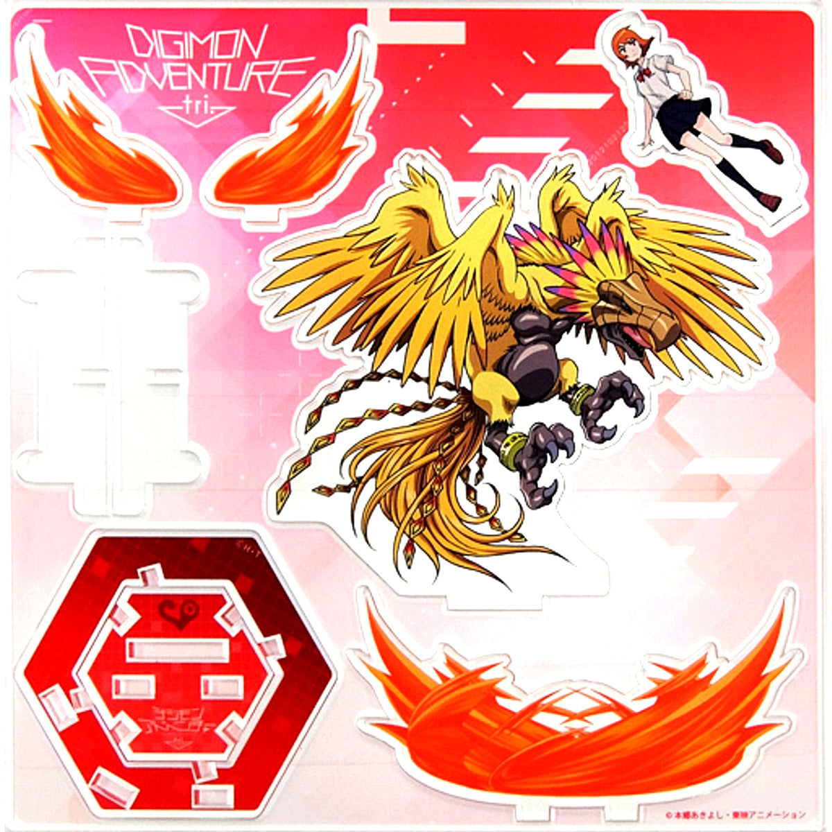 Sora and Hououmon Digimon Adventure tri. Acrylic Stand Digimon tri. Shop Part 5 in Ikebukuro P Parco [USED]