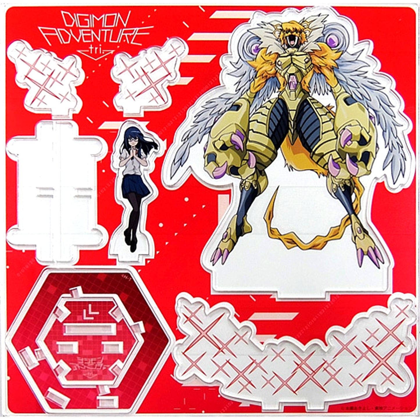 Meiko & Raguelmon Digimon Adventure tri. Digimon tri Shop PART5 in Ikebukuro P'PARCO Acrylic Stand [USED]