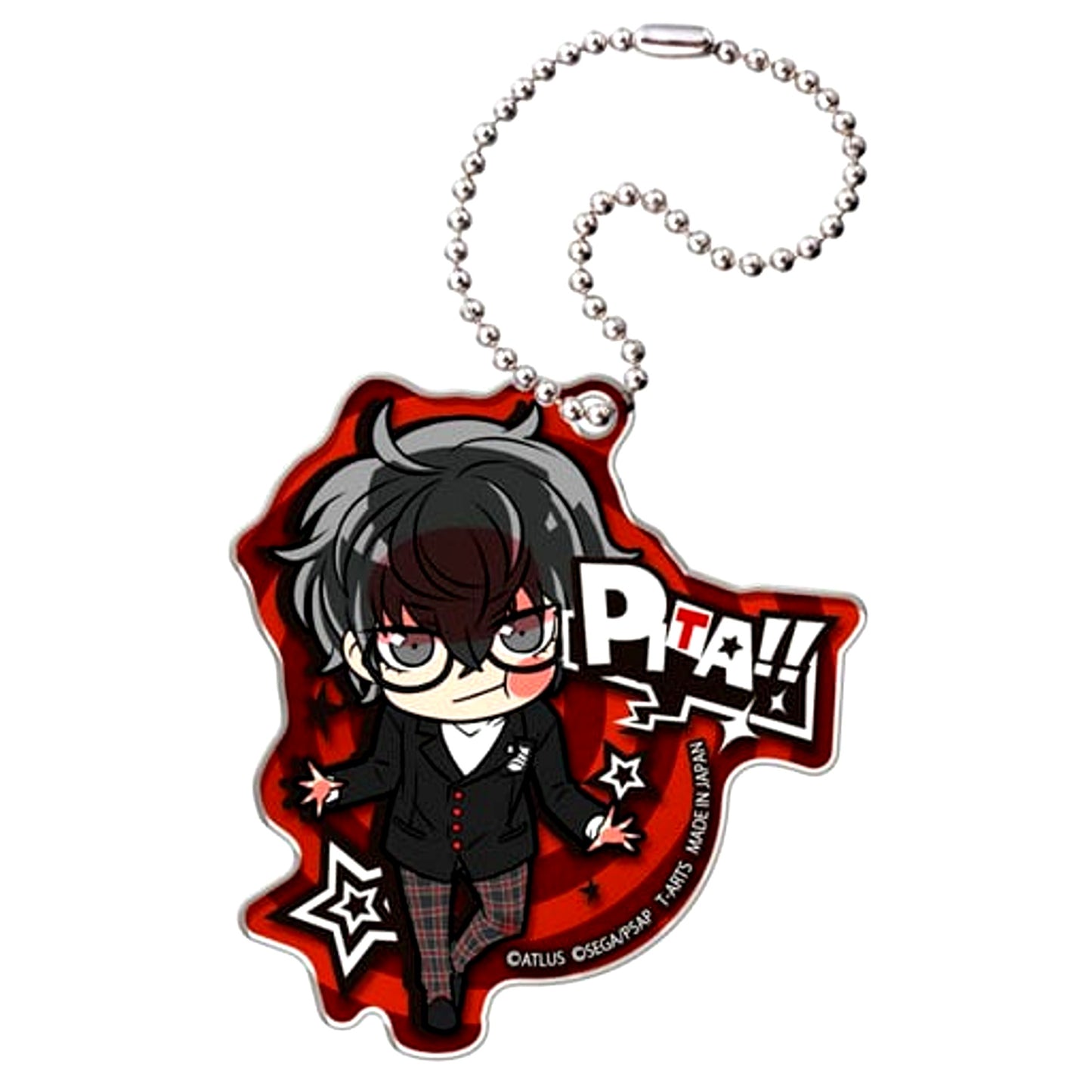 Ren Amamiya Persona 5 the Animation Pita! Deforme Acrylic Keychain [USED]