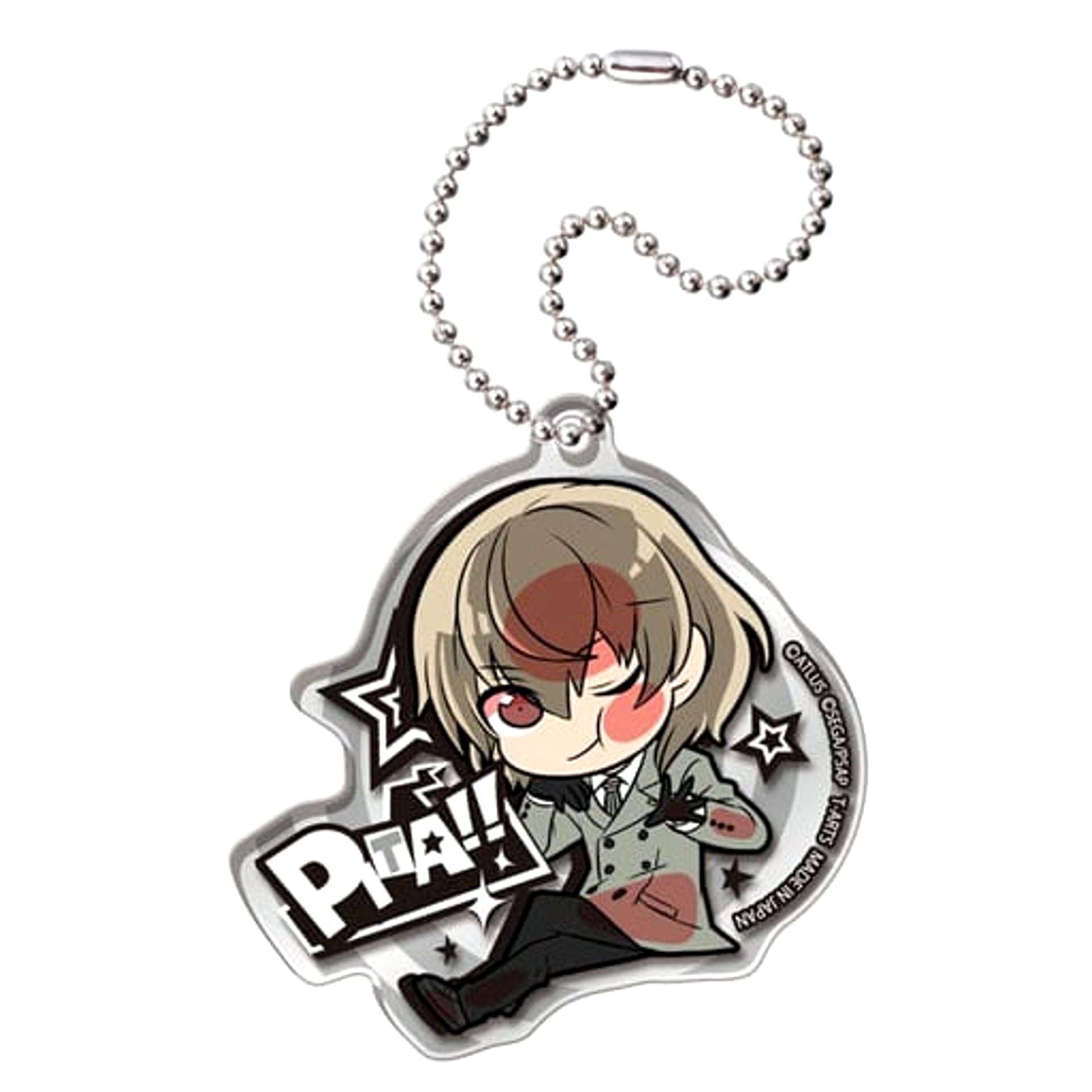 Persona 5: The Animation Goro Akechi Pita! Deformed Acrylic Keychain Keychains [USED]